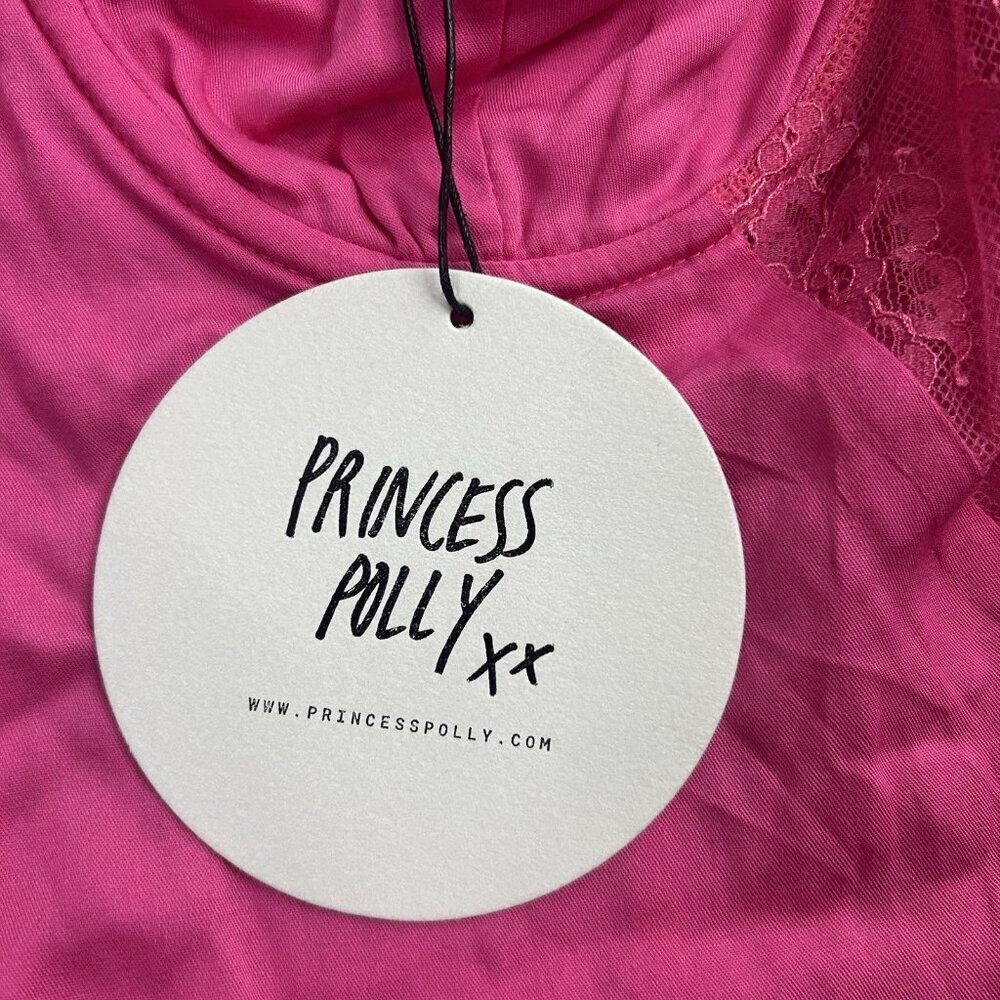 Princess Polly Dress Womens 4 Floreto Mini Pink Floral Lace Thin Strap Summer - Picture 5 of 14